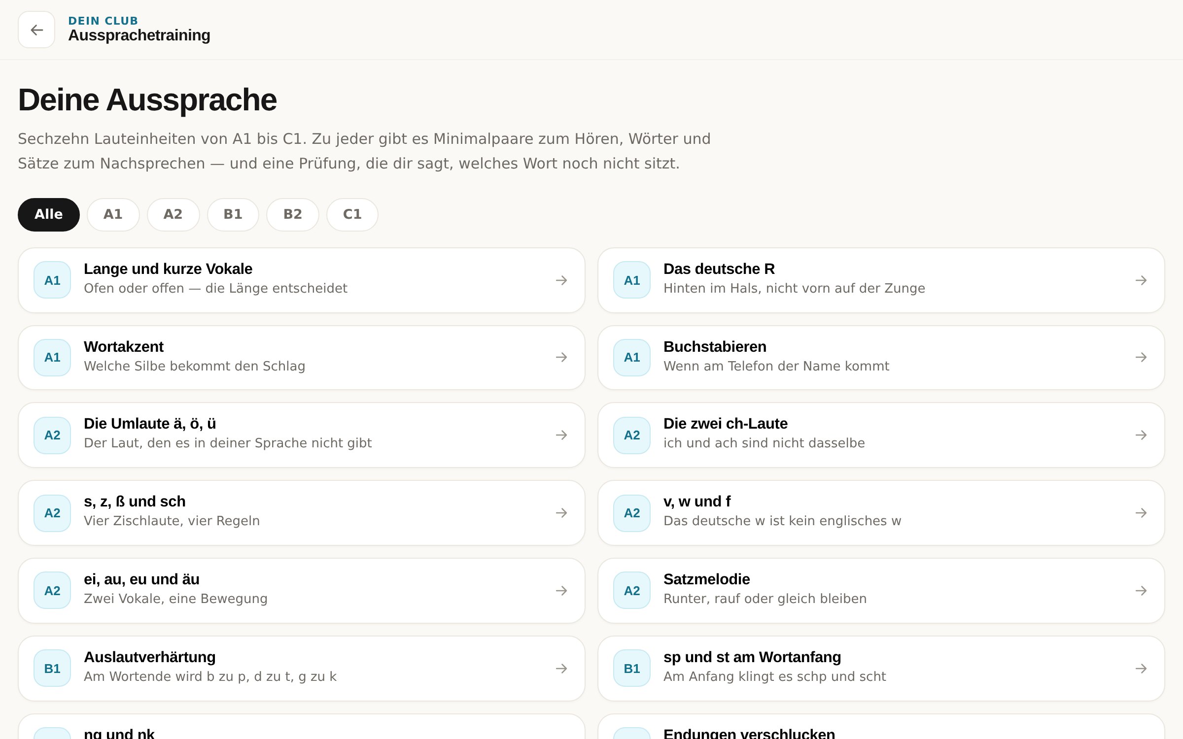 Aussprachetraining mit Mundbildern